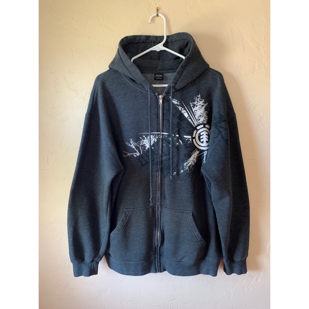 Element Graphic Zip Up Hoodie